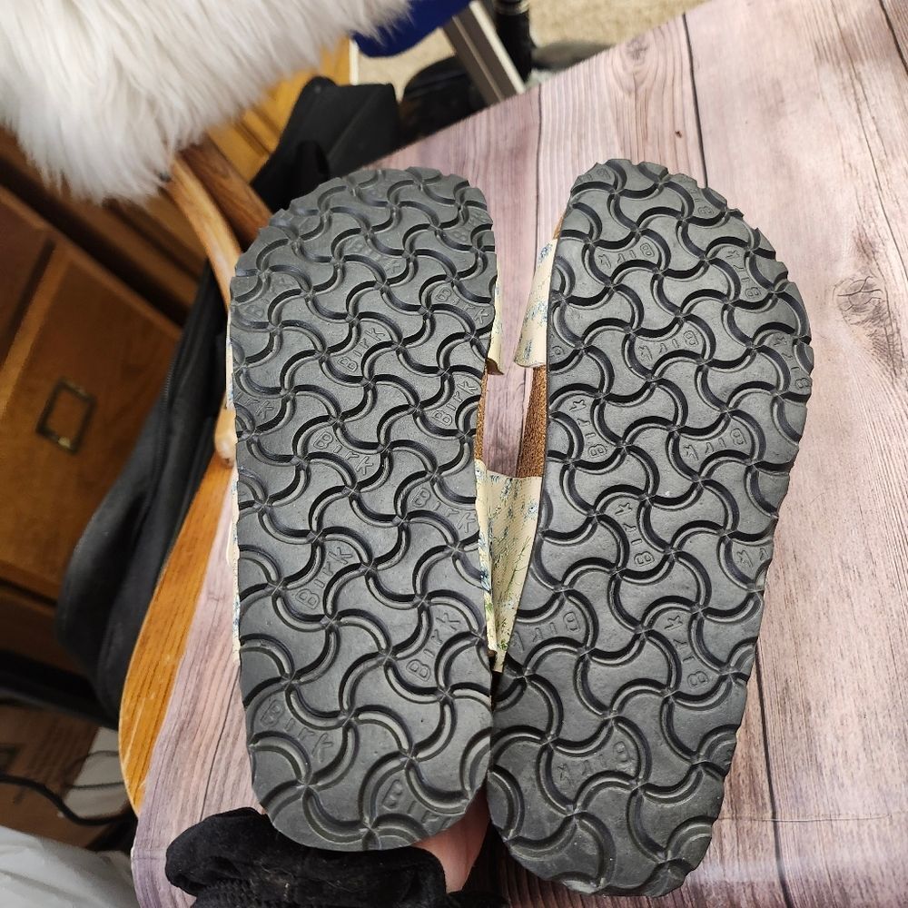Birki's By Birkenstock Floral Slip-on Sandals Sz 5‎ - Picture 10 of 11